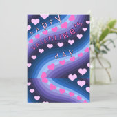 愛の鮮やかな波 ヴァレンタインデーカード シーズンカード (スタンド正面)