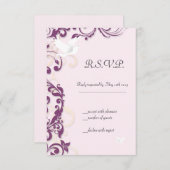 愛の鳥が飛ぶ 出欠カード (正面/裏面)