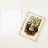 愛の鳥と子供のヴィンテージ再生 プランナー手帳 (ディスプレー)