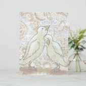 愛の鳥のレターヘッド完璧なカップルロマンチックな芸術 (スタンド正面)