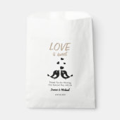 愛の鳥の愛は甘い感謝す結婚る フェイバーバッグ (正面)