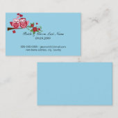 愛の鳥の新郎新婦の新しいホームアドレス 名刺 (正面/裏面)