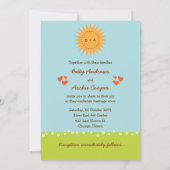 愛の鳥の木(日)の結婚式招待状 招待状 (裏面)