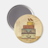 愛の鳥の磁石を飛ばす準備ができている マグネット (正面/裏面)