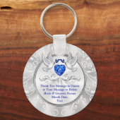 愛の鳥の結婚式の引き出物結婚、キーチェーンの好意。 キーホルダー (正面)