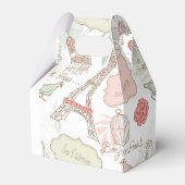 愛の鳥の鳥かご愛好家パリエッフェルタワー フェイバーボックス (裏面サイド)