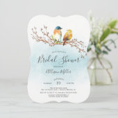 愛の鳥カップルブライダルシャワー招待 招待状 (スタンド正面)