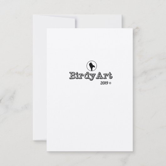 愛の鳥カード カード (裏面)