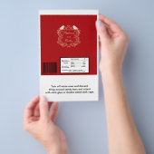 愛の鳥クリムゾン/クレメ結婚のキャンディーラッパー チラシ (ハンドル)