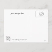 愛の鳥バレンタインデーのはがき シーズンポストカード (裏面)