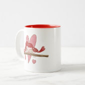 愛の鳥バレンタイン ツートーンマグカップ (正面左)