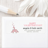 愛の鳥バレンタイン ラベル (インサイチュ)