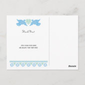 愛の鳥パペルPicadoありがとうはがき ポストカード (裏面)