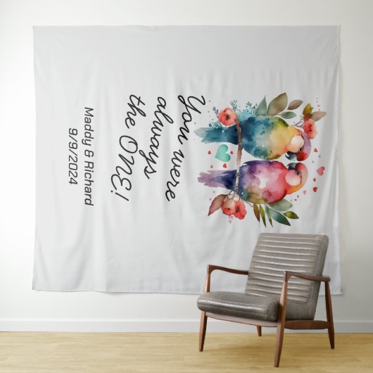 愛の鳥。お前はいつも一人だ! タペストリー (インサイチュ(横))