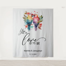 愛の鳥。お前は俺の命を愛してる！ タペストリー