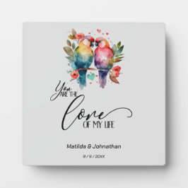 愛の鳥。お前は俺の命を愛してる！ フォトプラーク