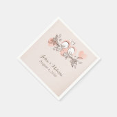 愛の鳥 スタンダードカクテルナプキン (角)