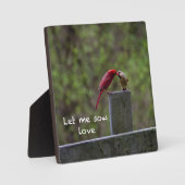 愛の鳥 –  フォトプラーク (正面)