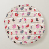 愛の鳥 ラウンドクッション (裏面)