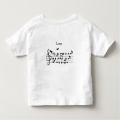 愛の鳥，家族に追加することを期待して トドラーTシャツ (裏面)