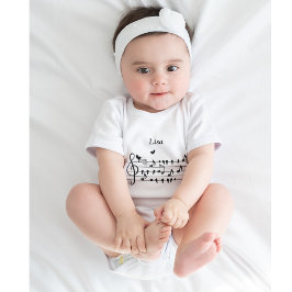 愛の鳥，家族に追加することを期待して ベビーボディスーツ