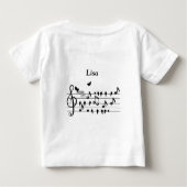 愛の鳥，家族に追加することを期待して ベビーTシャツ (裏面)