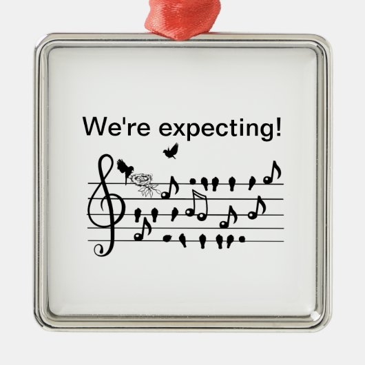 愛の鳥,家族に追加することを期待して メタルオーナメント (正面)