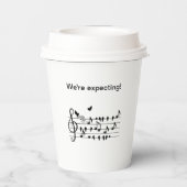 愛の鳥，家族への追加を期待 紙コップ (裏面)