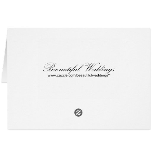 愛の鳥、招待カード。 (裏面横)