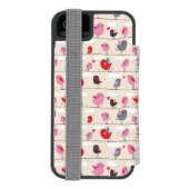 愛の鳥 INCIPIO iPhoneウォレットケース (フォリオ裏面)