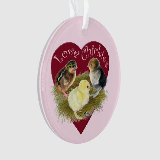 愛の鶏 オーナメント (正面)