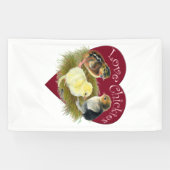 愛の鶏 横断幕 (横)