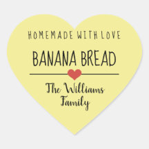 愛の黄色の自家製バナナパン