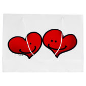 愛の2つのハート ラージペーパーバッグ (裏面)