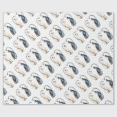 愛の2匹の猫 ラッピングペーパー (フラット)