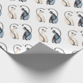 愛の2匹の猫 ラッピングペーパー (角)