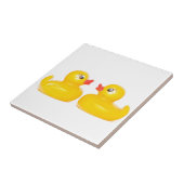 愛の2羽のゴム製アヒル タイル (側面)