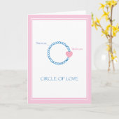 愛の©の円 カード (黄色い花)