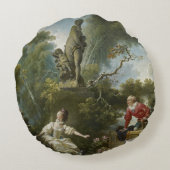 愛のFragonardの進歩ランデブー ラウンドクッション (裏面)