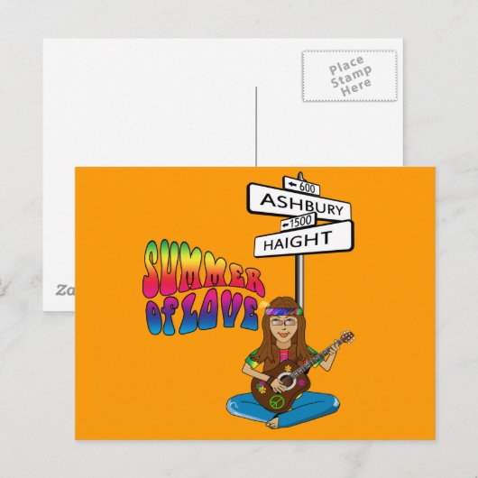愛のHaight Ashburyの夏 ポストカード (正面/裏面)