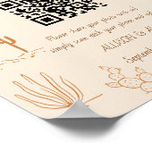 愛のQRコードをキャプチャ西カウボーイブーツ結婚ズ ポスター (角)