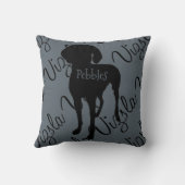 愛のVizsla枕 クッション (裏面)