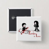 愛のZombiez 缶バッジ (正面&裏面)