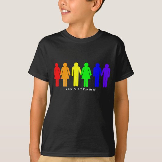 愛はあなたが必要とするすべてです Tシャツ (正面)