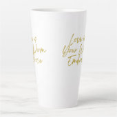 愛はあなたの暖かい抱擁の背の高いラテマグカップ カフェラテマグ (正面)