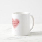 愛はあらゆる美しい瞬間のハートである コーヒーマグカップ (正面右)