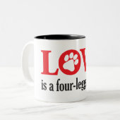 愛はあります ツートーンマグカップ (正面左)