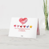 愛はあります… バレンタインのハートカード シーズンカード (裏面)