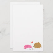 愛はあるためにおもしろいなハリネズミ意味されません 便箋 (正面/裏面)