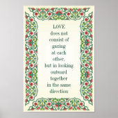 愛はお互いを見つめ合うことではない。 ポスター (正面)